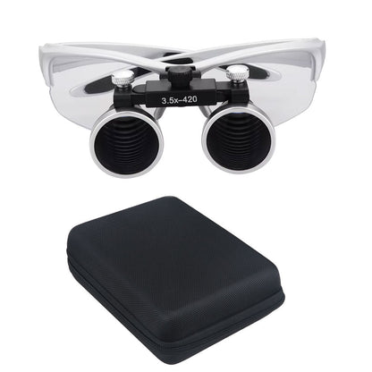 Dental Surgical Loupe with LED Headlight – 3.5X/2.5X Professional Medical Magnifier Glasses for Dentistry, Surgery & Precision Operations