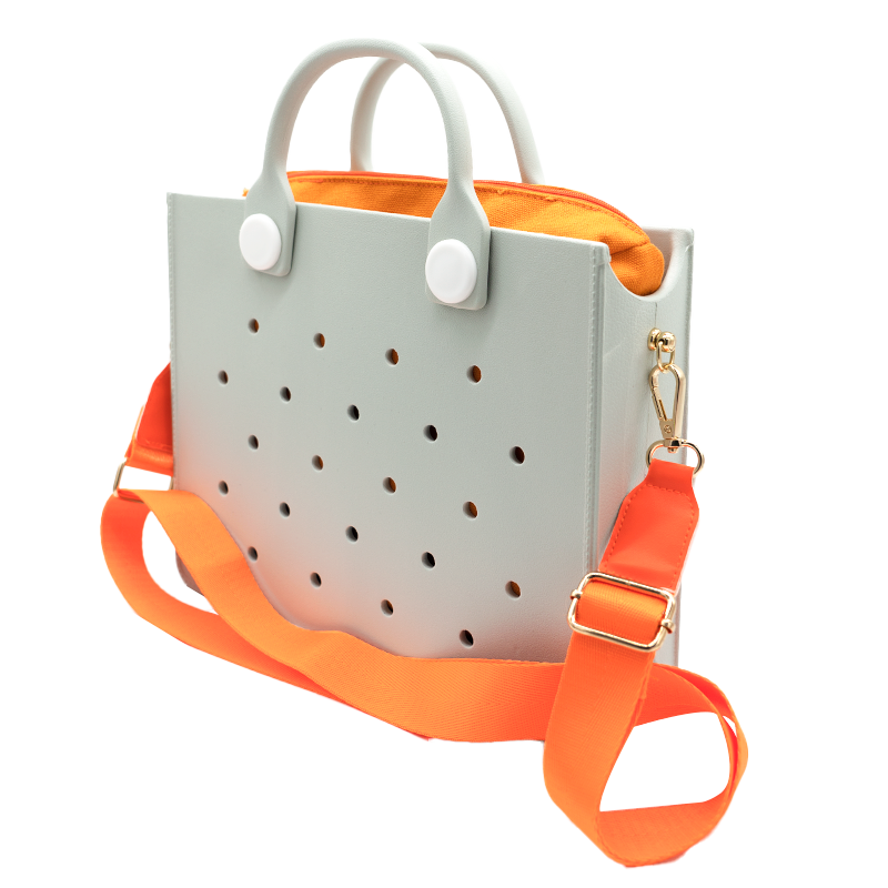 Fashion Soft EVA Large Storage Tote Bag – Waterproof Women’s Shoulder Handbag for Beach, Outdoors, Travel, Weddings & Daily Use