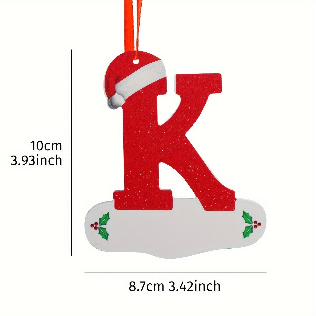 Alphabet Letter Christmas Ornaments – 26-Piece A–Z Hanging Tree Decorations for Home, Holiday Parties, Navidad & New Year 2026 Accessories