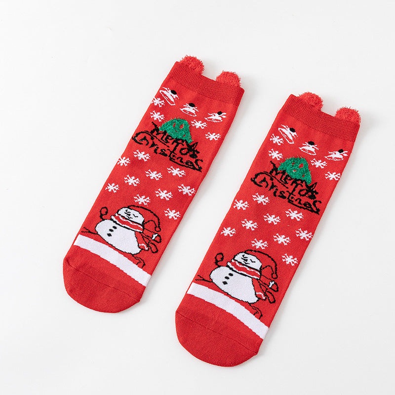 Cartoon Christmas Socks Ornaments – Cute Holiday Hanging Decorations for Home, Xmas Gifts, Noel Parties & New Year 2025 Festive Atmosphere Enhancement