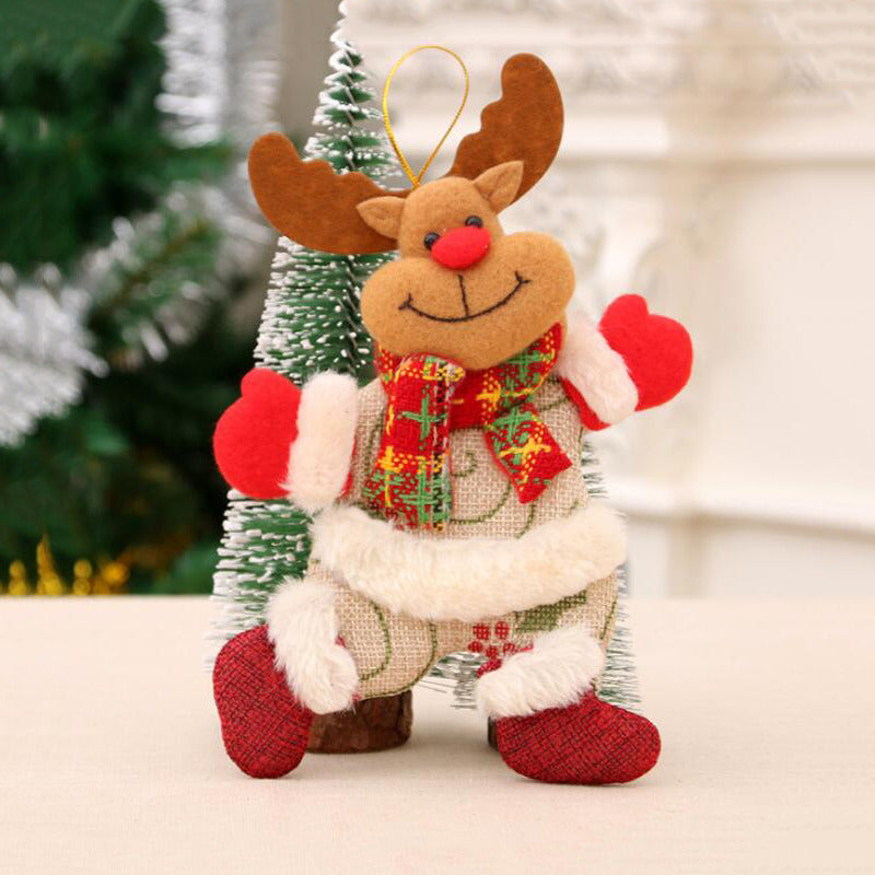 Cute Santa & Snowman Hugs-the-Tree Doll – Christmas Tree Ornament for Festive Décor, Holiday Atmosphere, Xmas Home Decoration & New Year Celebrations