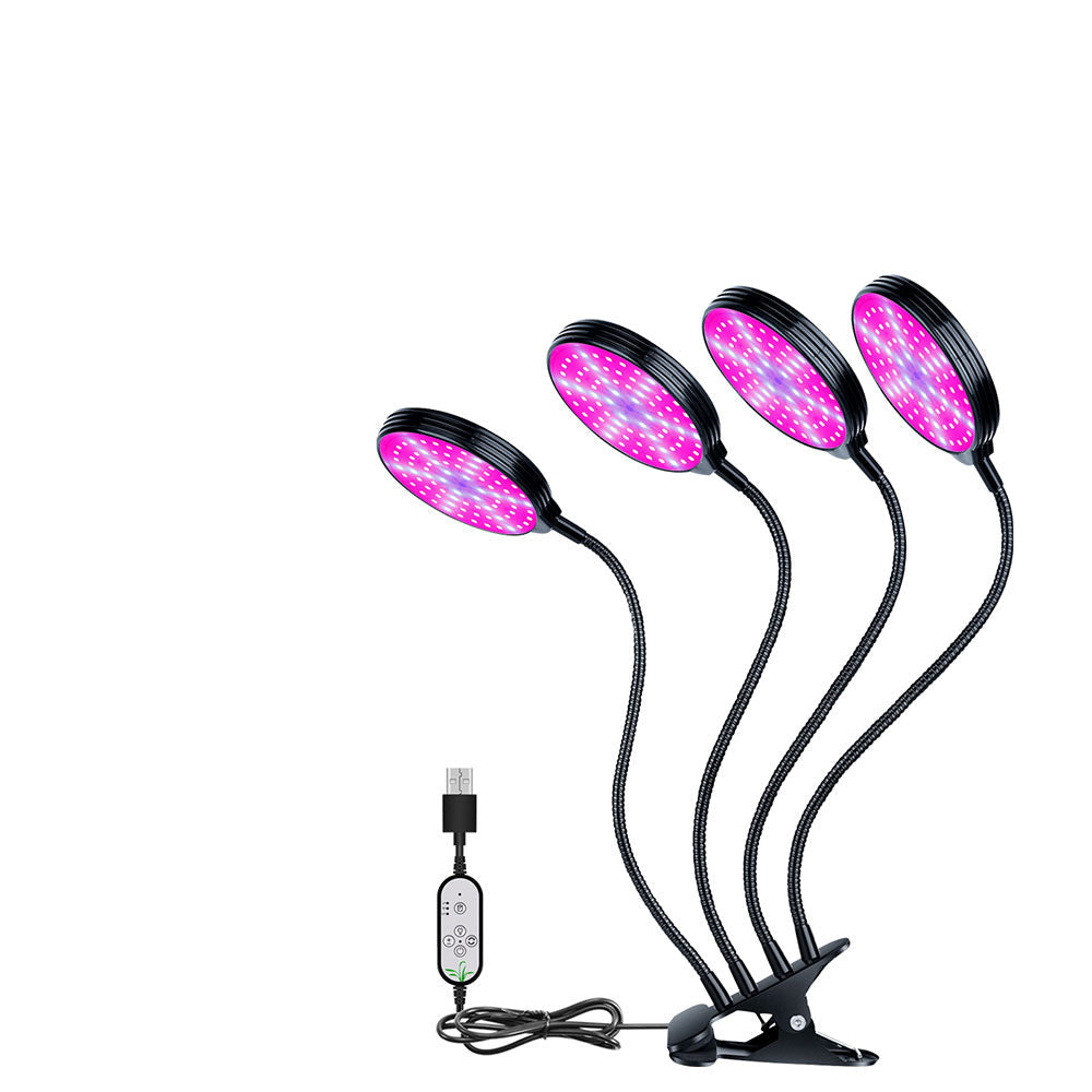 Full Spectrum LED Grow Light – USB Indoor Plant Growth Lamp with Timer and Dimmable Settings for Potted Flowers