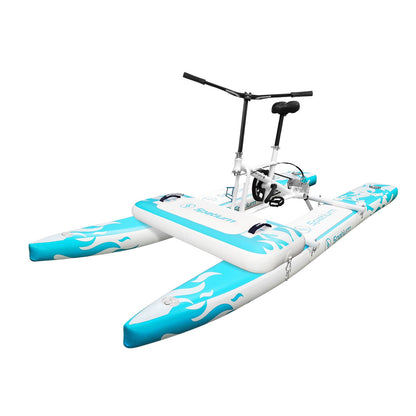Spatium SUP Inflatable Water Bike 2.0 – Stable Pedal Kayak Pedal Boat for Lakes, Easy-Drive Inflatable Watercraft for Outdoor Adventure & Fitness