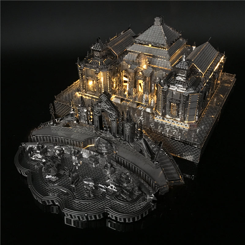 Metal Cathedral Puzzle – 3D St. Patrick’s Laser-Cut DIY Assembly Model Kit for Creative Gifts