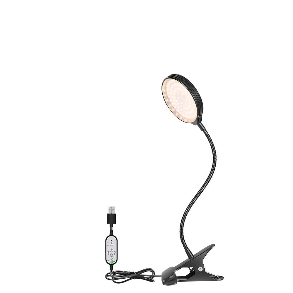 Full Spectrum LED Grow Light – USB Indoor Plant Growth Lamp with Timer and Dimmable Settings for Potted Flowers