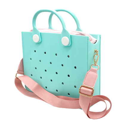 Fashion Soft EVA Large Storage Tote Bag – Waterproof Women’s Shoulder Handbag for Beach, Outdoors, Travel, Weddings & Daily Use