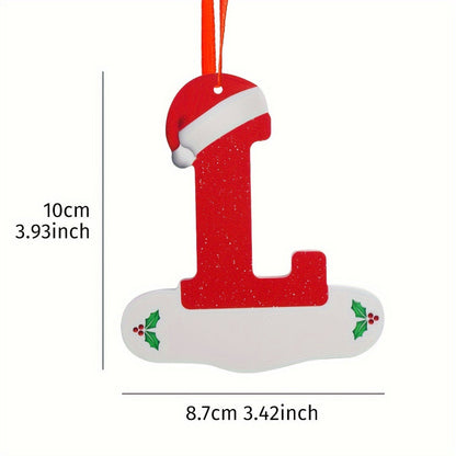 Alphabet Letter Christmas Ornaments – 26-Piece A–Z Hanging Tree Decorations for Home, Holiday Parties, Navidad & New Year 2026 Accessories