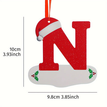 Alphabet Letter Christmas Ornaments – 26-Piece A–Z Hanging Tree Decorations for Home, Holiday Parties, Navidad & New Year 2026 Accessories