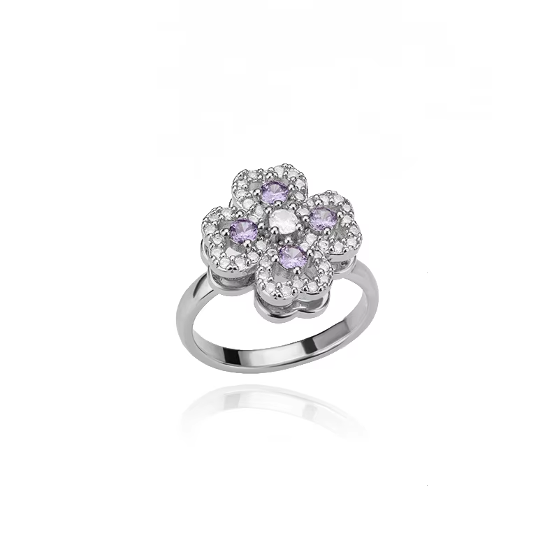 Anti-Stress Sunflower Spinner Ring – Stainless Steel Anxiety Fidget Jewelry for Women with Rotating Sun Star Design Christmas Gift.
