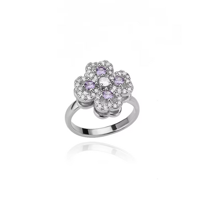 Anti-Stress Sunflower Spinner Ring – Stainless Steel Anxiety Fidget Jewelry for Women with Rotating Sun Star Design Christmas Gift.