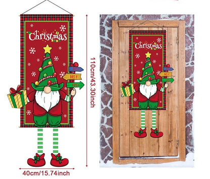 Christmas Hanging Flag Banner -Festive Doorway Decoration for Home, Vibrant Xmas Ornament for Navidad, New Year Celebrations and Winter Holiday Styling