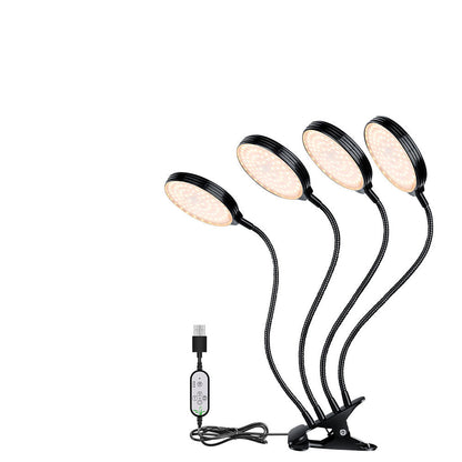 Full Spectrum LED Grow Light – USB Indoor Plant Growth Lamp with Timer and Dimmable Settings for Potted Flowers