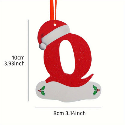Alphabet Letter Christmas Ornaments – 26-Piece A–Z Hanging Tree Decorations for Home, Holiday Parties, Navidad & New Year 2026 Accessories
