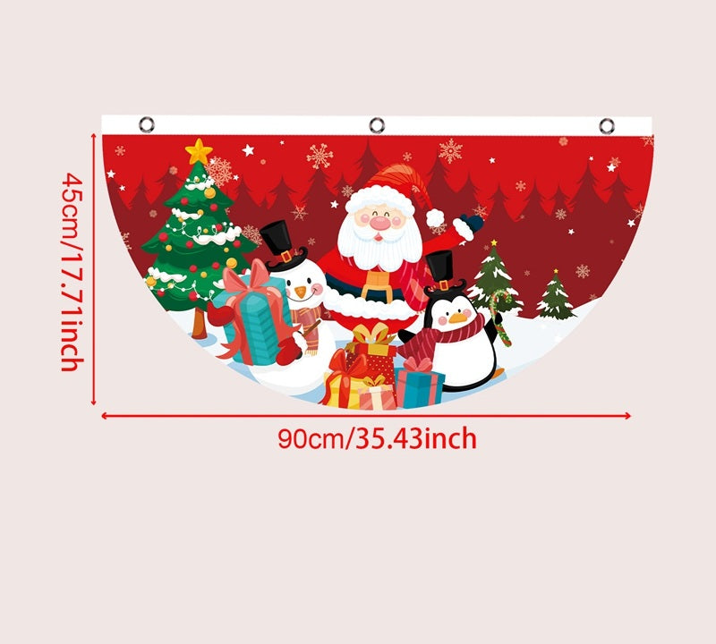 Christmas Hanging Flag Banner -Festive Doorway Decoration for Home, Vibrant Xmas Ornament for Navidad, New Year Celebrations and Winter Holiday Styling