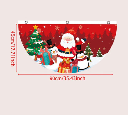 Christmas Hanging Flag Banner -Festive Doorway Decoration for Home, Vibrant Xmas Ornament for Navidad, New Year Celebrations and Winter Holiday Styling