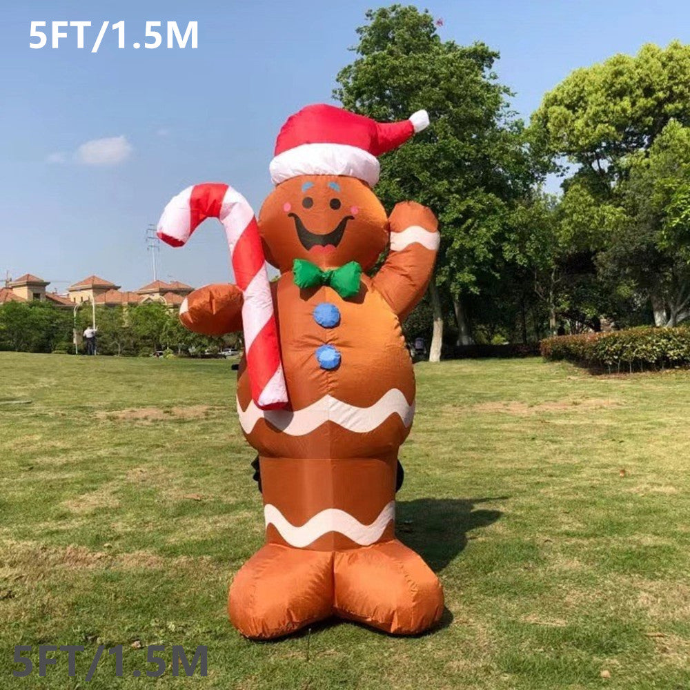 Christmas Inflatable Snowman & Santa - 8FT Giant Outdoor LED Garden Decoration for Holiday Parties, Front Yard Displays, Festive Winter Celebration Decor