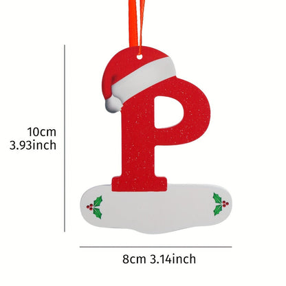 Alphabet Letter Christmas Ornaments – 26-Piece A–Z Hanging Tree Decorations for Home, Holiday Parties, Navidad & New Year 2026 Accessories