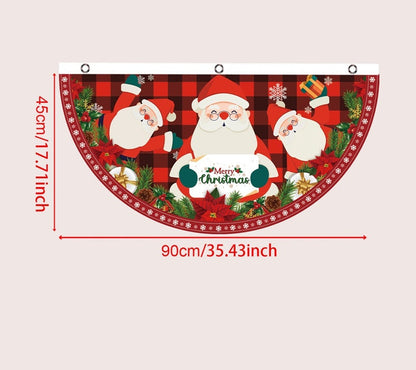 Christmas Hanging Flag Banner -Festive Doorway Decoration for Home, Vibrant Xmas Ornament for Navidad, New Year Celebrations and Winter Holiday Styling