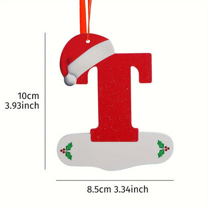 Alphabet Letter Christmas Ornaments – 26-Piece A–Z Hanging Tree Decorations for Home, Holiday Parties, Navidad & New Year 2026 Accessories