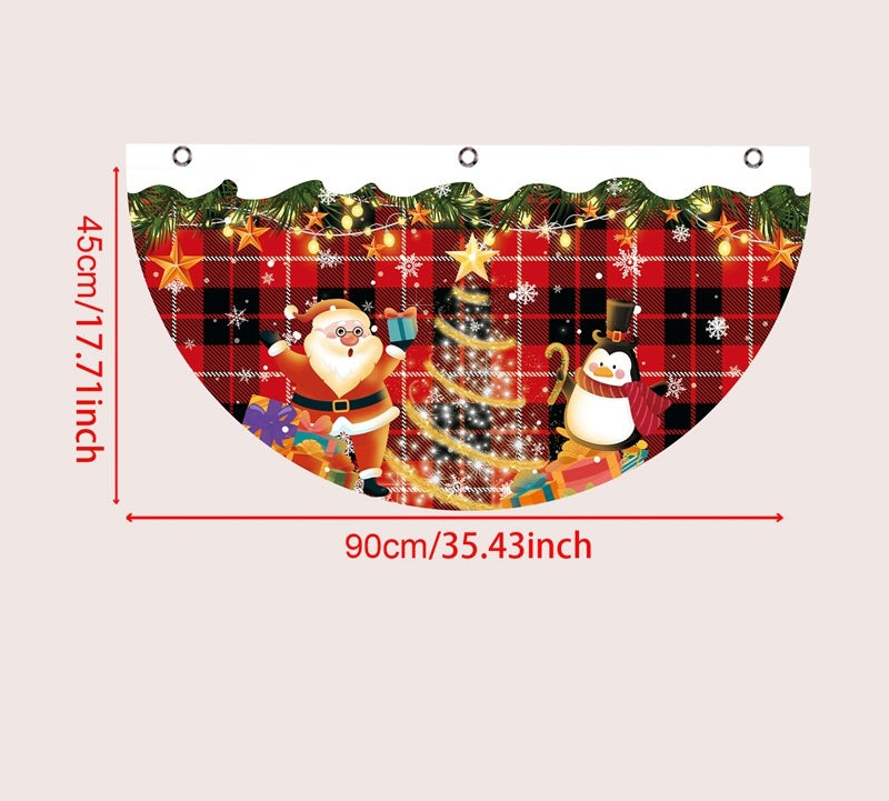 Christmas Hanging Flag Banner -Festive Doorway Decoration for Home, Vibrant Xmas Ornament for Navidad, New Year Celebrations and Winter Holiday Styling