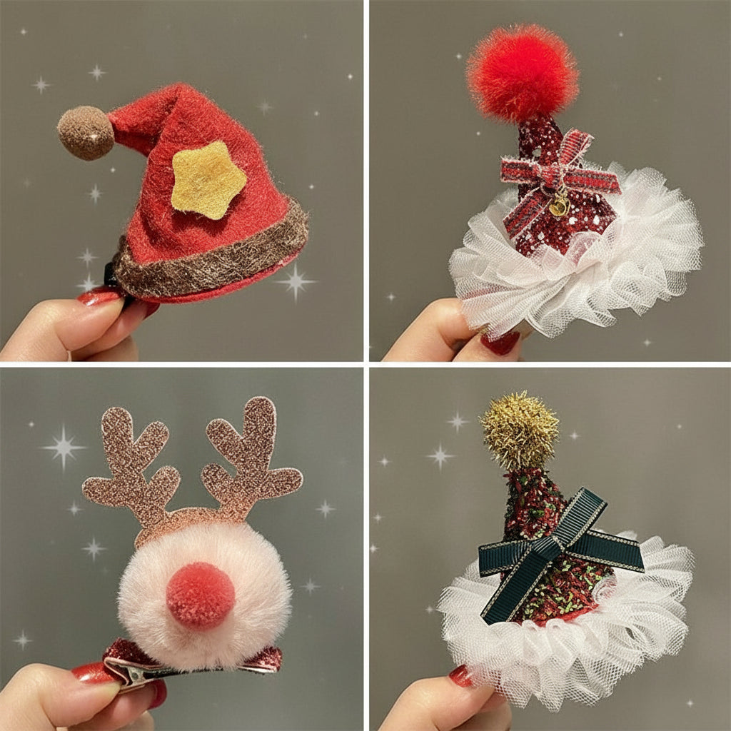 Christmas Light-Up Headband – LED Deer Ears Hair Clips & Accessories for Holiday Parties, New Year Celebrations & Cute Festive Gifting