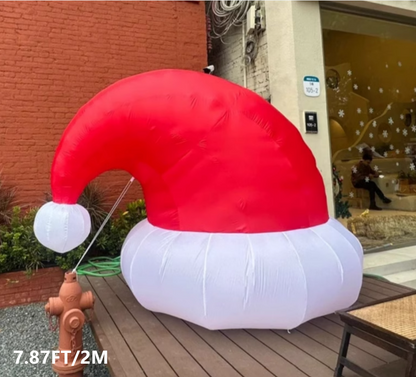 Christmas Inflatable Snowman & Santa - 8FT Giant Outdoor LED Garden Decoration for Holiday Parties, Front Yard Displays, Festive Winter Celebration Decor