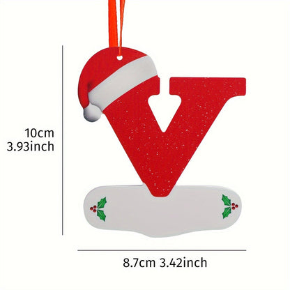 Alphabet Letter Christmas Ornaments – 26-Piece A–Z Hanging Tree Decorations for Home, Holiday Parties, Navidad & New Year 2026 Accessories
