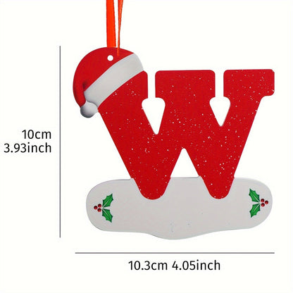 Alphabet Letter Christmas Ornaments – 26-Piece A–Z Hanging Tree Decorations for Home, Holiday Parties, Navidad & New Year 2026 Accessories