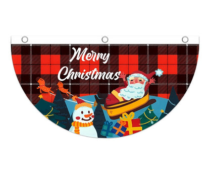 Christmas Hanging Flag Banner -Festive Doorway Decoration for Home, Vibrant Xmas Ornament for Navidad, New Year Celebrations and Winter Holiday Styling