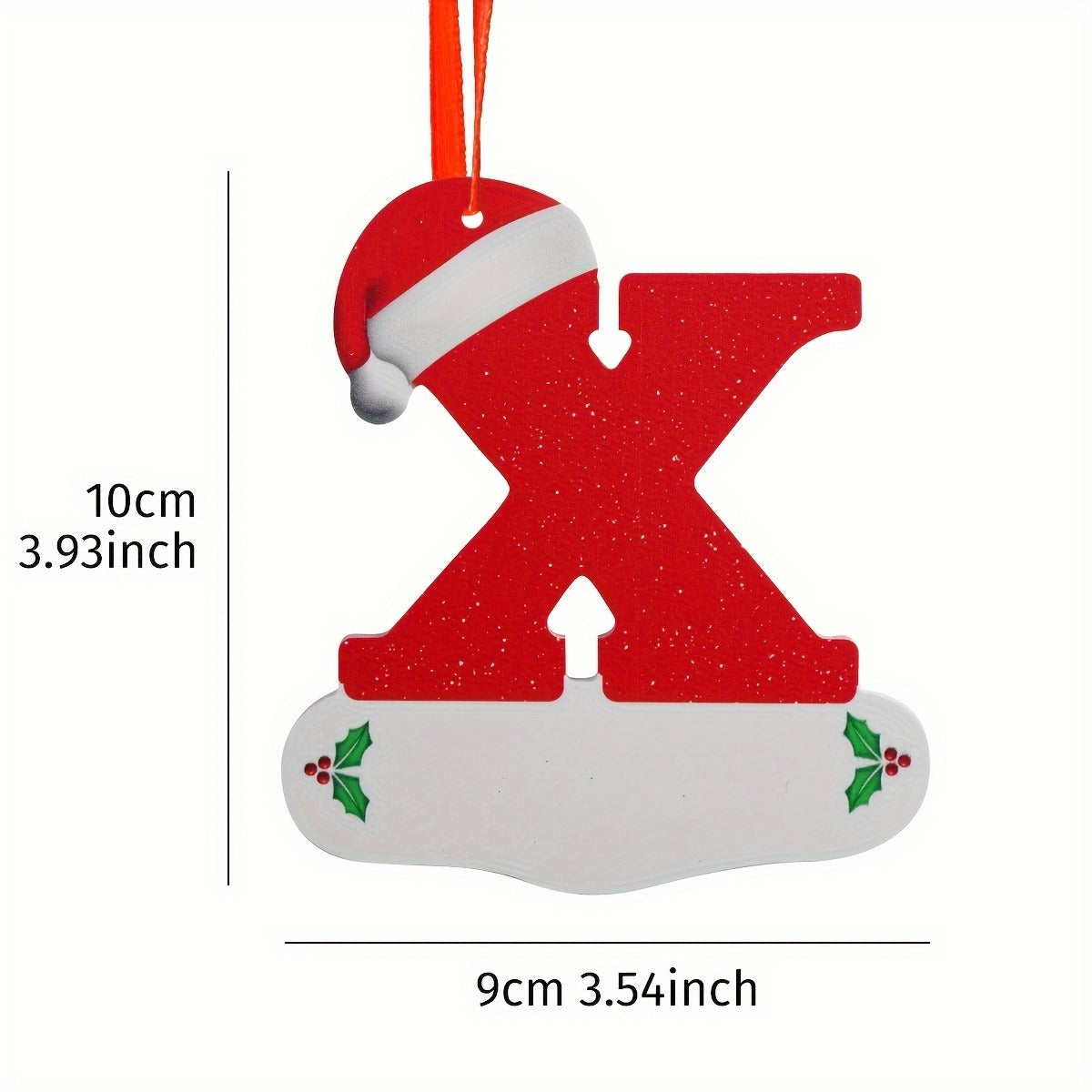 Alphabet Letter Christmas Ornaments – 26-Piece A–Z Hanging Tree Decorations for Home, Holiday Parties, Navidad & New Year 2026 Accessories