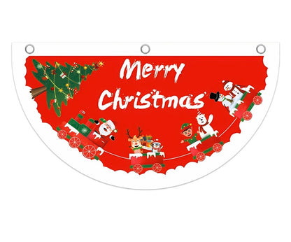 Christmas Hanging Flag Banner -Festive Doorway Decoration for Home, Vibrant Xmas Ornament for Navidad, New Year Celebrations and Winter Holiday Styling