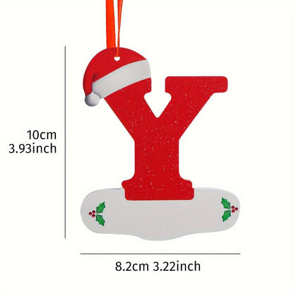 Alphabet Letter Christmas Ornaments – 26-Piece A–Z Hanging Tree Decorations for Home, Holiday Parties, Navidad & New Year 2026 Accessories