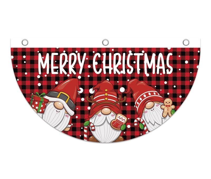 Christmas Hanging Flag Banner -Festive Doorway Decoration for Home, Vibrant Xmas Ornament for Navidad, New Year Celebrations and Winter Holiday Styling