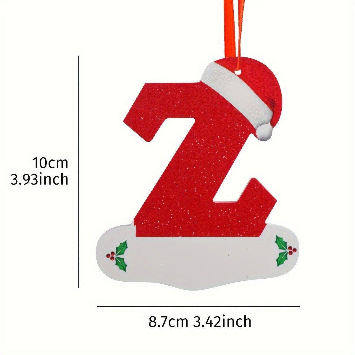 Alphabet Letter Christmas Ornaments – 26-Piece A–Z Hanging Tree Decorations for Home, Holiday Parties, Navidad & New Year 2026 Accessories