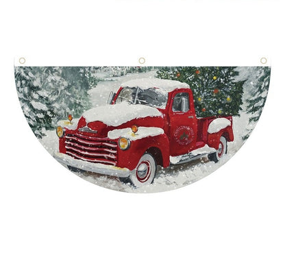 Christmas Hanging Flag Banner -Festive Doorway Decoration for Home, Vibrant Xmas Ornament for Navidad, New Year Celebrations and Winter Holiday Styling