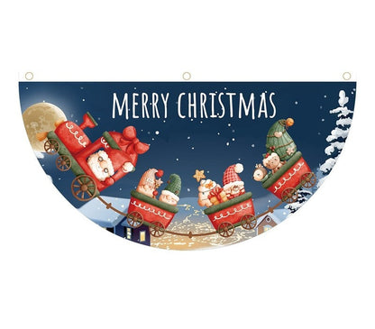Christmas Hanging Flag Banner -Festive Doorway Decoration for Home, Vibrant Xmas Ornament for Navidad, New Year Celebrations and Winter Holiday Styling
