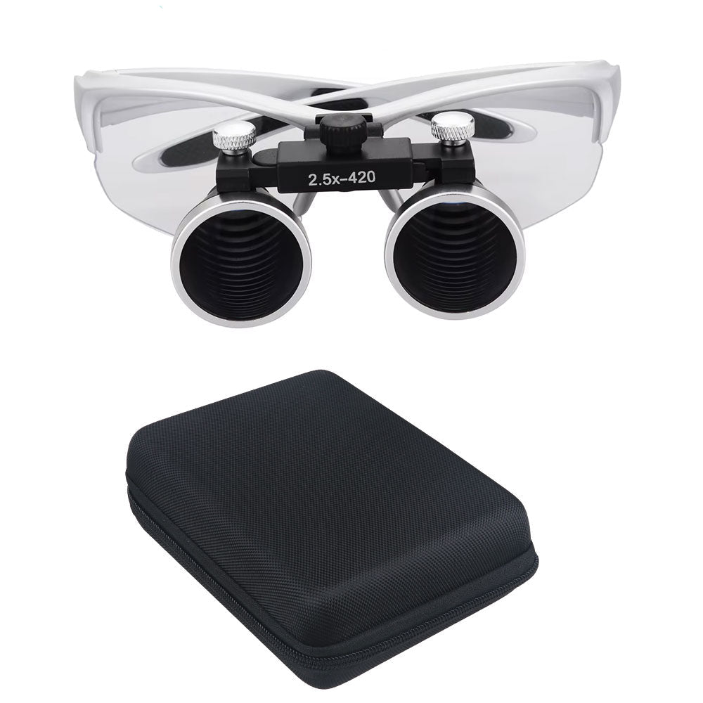 Dental Surgical Loupe with LED Headlight – 3.5X/2.5X Professional Medical Magnifier Glasses for Dentistry, Surgery & Precision Operations