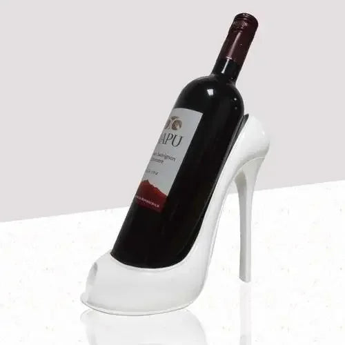 High-Heeled Shoe Wine Rack – Chic Living Room Ornament and Gift for Friends, Parties, and Home Bars