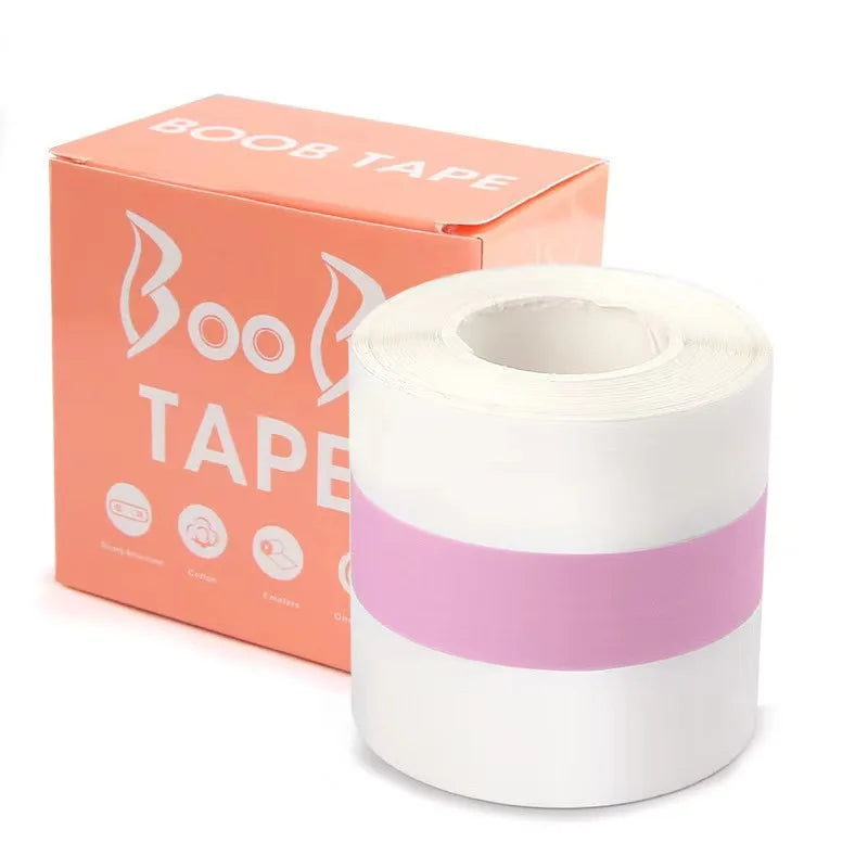 Transparent Breast Lift Tape – Invisible Push-Up Enhancer for Large Breasts, Seamless Support Under Dresses and Clothing, Comfortable and Secure Fit for Women