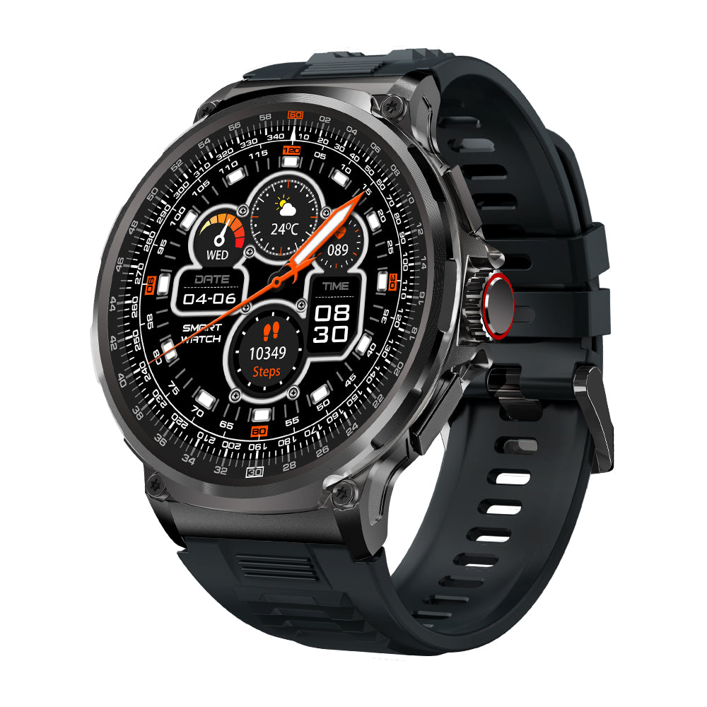 Ultra HD Display Smartwatch for Men – 710mAh Big Battery, 400+ Watch Faces, Android and iOS Compatibility, Stylish Fitness Watch