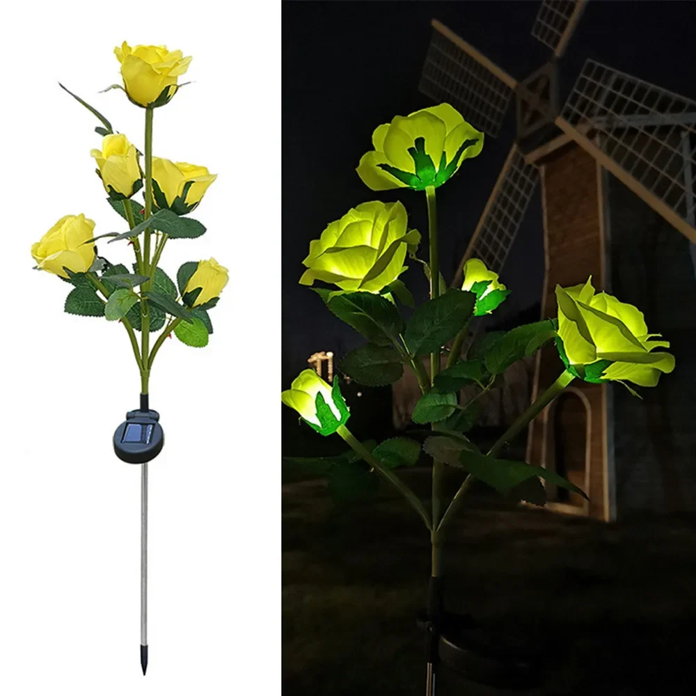 Solar Rose Garden Lights – Decorative Outdoor Flower Lamps for Yard, Patio & Lawn Décor