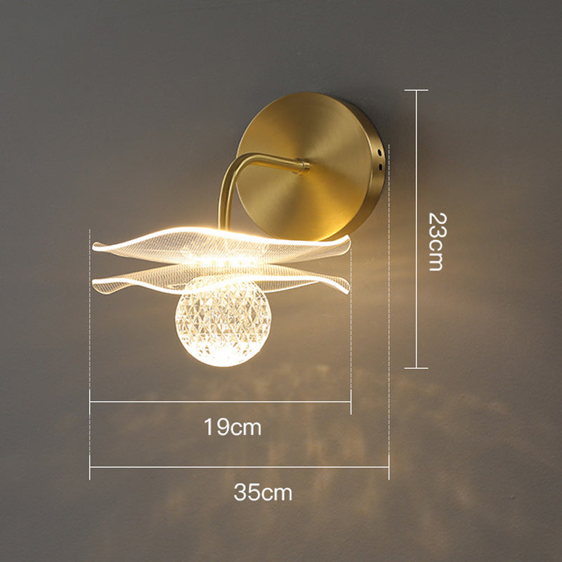 Modern Personalized Lotus Leaf LED Wall Light – Elegant Indoor/Outdoor Lighting for Bedroom, Living Room, Staircase, Kitchen, or Hallway Décor