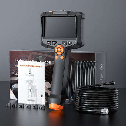 Industrial Borescope Inspection Camera – 1080P Digital Snake Camera with 8 LEDs and 4.3-Inch Screen, IPX7 Waterproof for Mechanics, Plumbing, Electronics