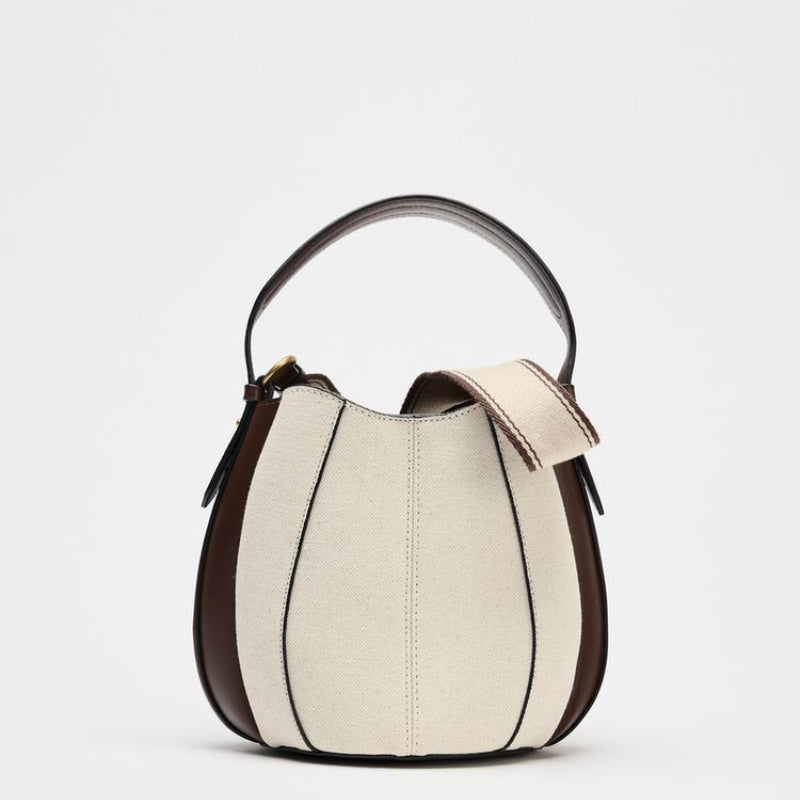 Luxury Designer Bucket Bag – Fashionable Crossbody Handbag with Detachable Wallet Pocket for Everyday Chic