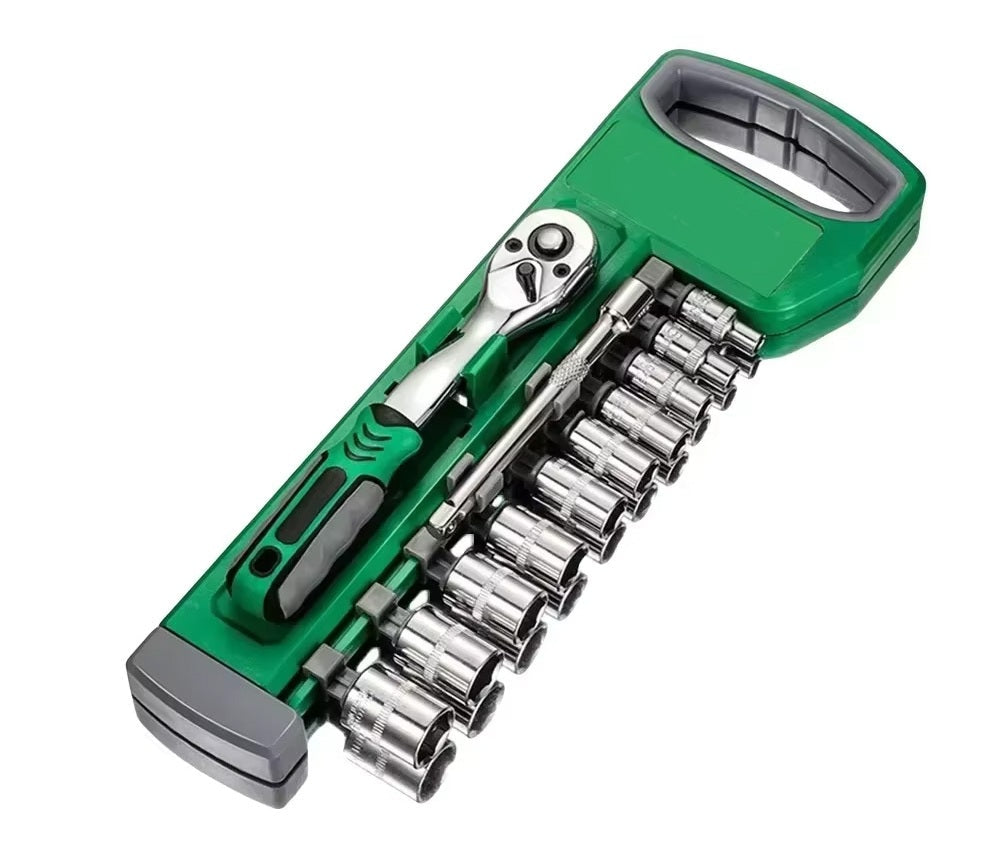 Comprehensive Socket Sleeve Wrench Set – Auto Repair Ratchet Spanner Kit with 1/4, 3/8, 1/2 Drive Sizes for Multi-Purpose Use