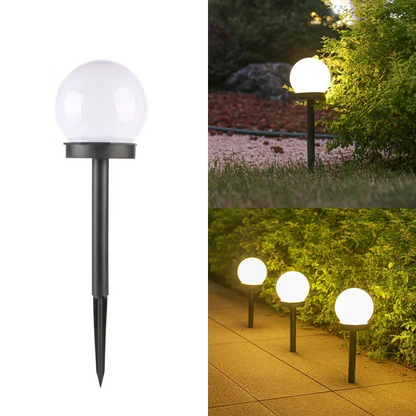 Solar Round Ball Lights – Waterproof LED Outdoor Lawn Lamps for Garden, Yard & Street Decoration