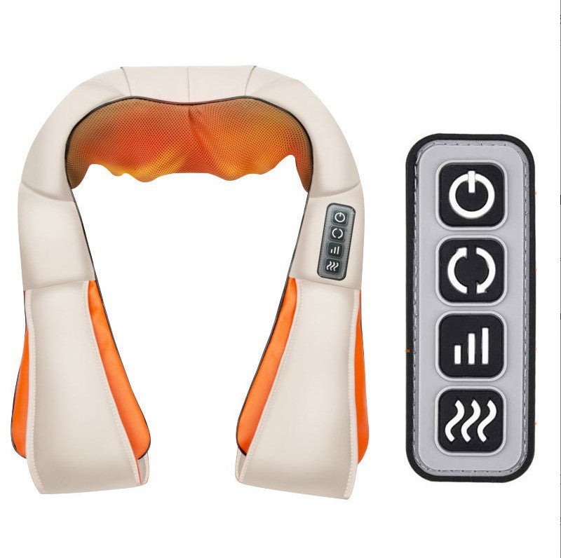 Electric Shiatsu U-Shape Massage Shawl – Heated Infrared Kneading Neck, Back & Shoulder Massager for Deep Relaxation and Pain Relief
