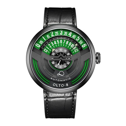 Limited Edition Mechanical Men’s Watch - Luxury 46mm Luminous Automatic Wristwatch in Stainless Steel Sports Design