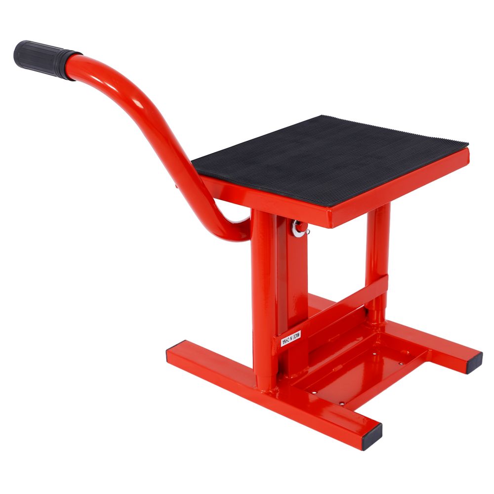 Adjustable Motorcycle Dirt Bike Lift Stand – Heavy-Duty Steel Jack (11"-16.5") with 330 LBS Load Capacity