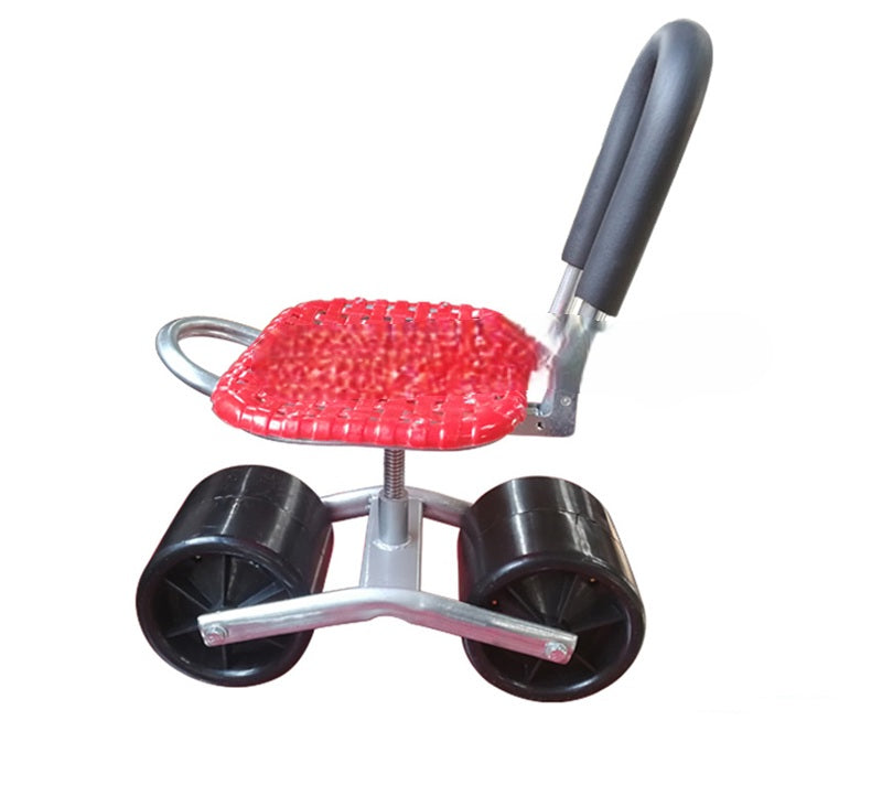 Rolling Garden Cart Stool – Multi-Wheel Work Seat for Planting, Picking, and Outdoor Gardening Comfort